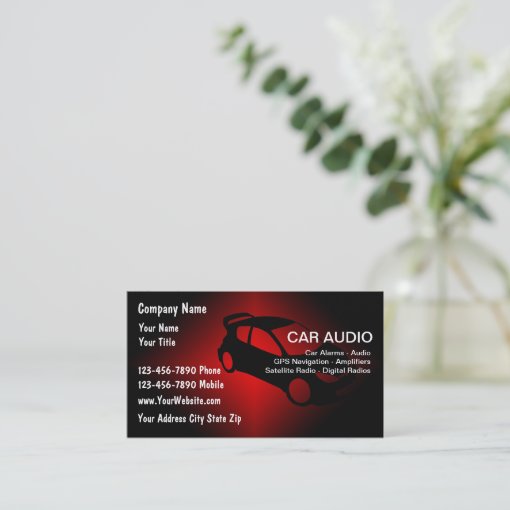 Car Audio Business Cards Zazzle