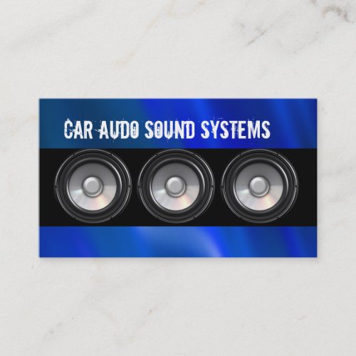 Car Audio Business Cards