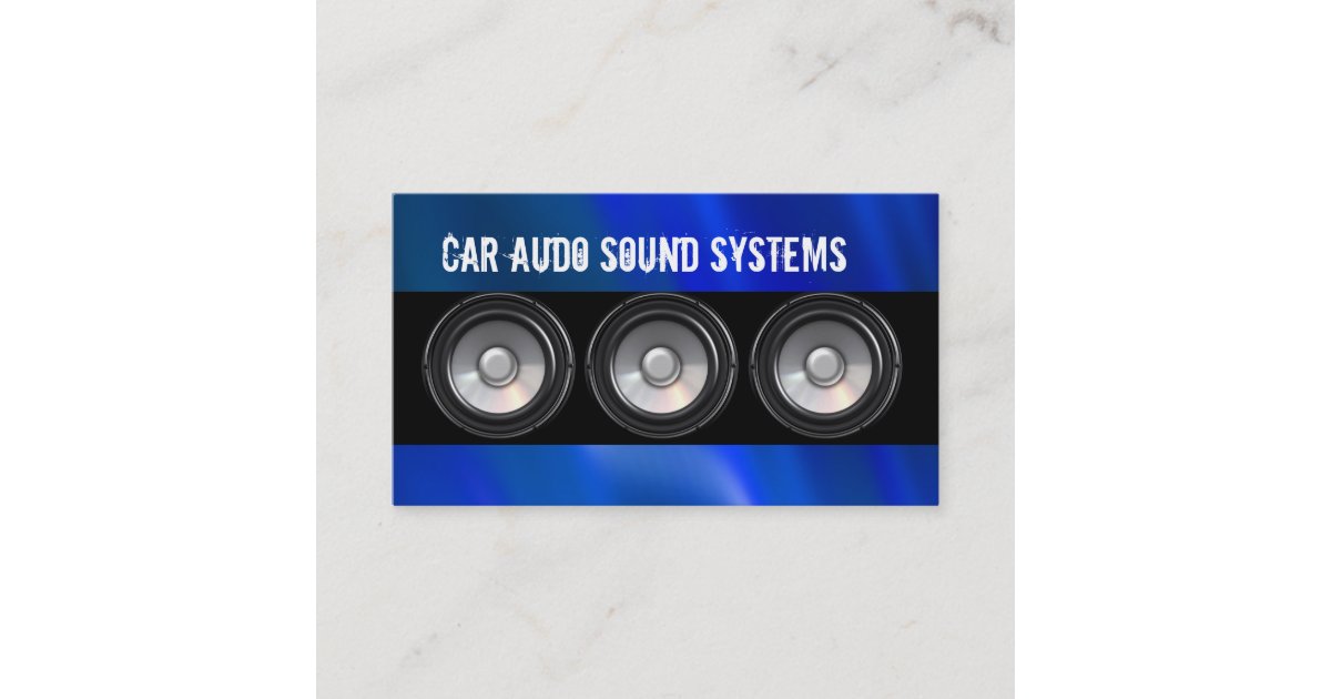 car audio business plan