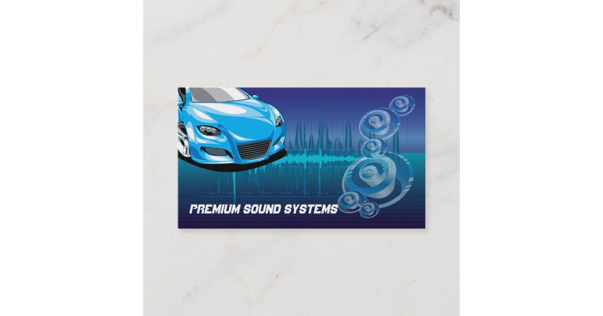 Car Audio Systems Business Card Zazzle