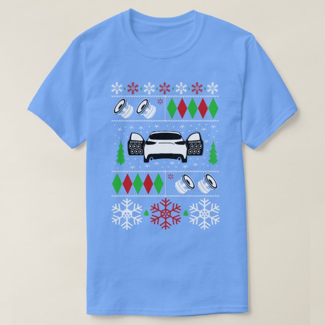 Car Audio Ugly Christmas Sweater Happy Holidays Se (Design Front)