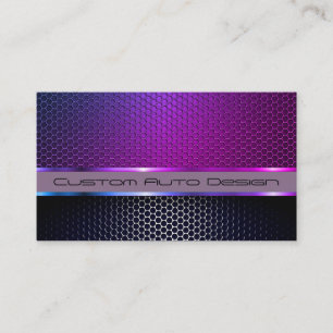 Car Auto Design Carbon Fiber Mechanic Service Business Card