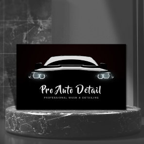 Car Auto Detail Cleaning Wash Service Business Card