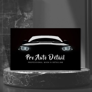 Car Auto Detail Cleaning Wash Service Business Card by tyraobryant at Zazzle