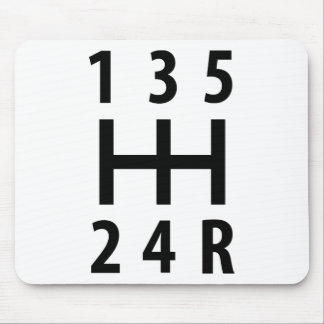 car auto gear shift 5 mouse pad
