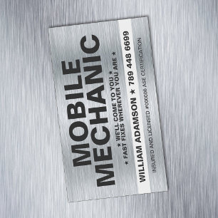 CAR / AUTO MECHANIC AUTOMOTIVE REPAIR SERVICE BUSINESS CARD MAGNET
