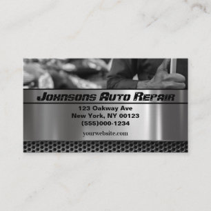 Car Auto Mechanic Repair Service Business Card