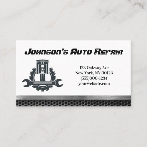 Car Auto Mechanic Repair Service Business Card