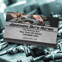Car Auto Mechanic Repair Service Business Card