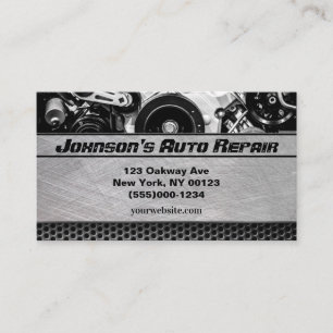Car Auto Mechanic Repair Service Business Card