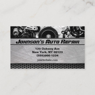 Car Auto Mechanic Repair Service Business Card