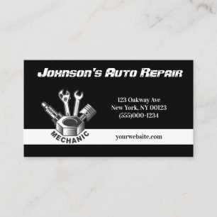 Car Auto Mechanic Repair Service Business Card