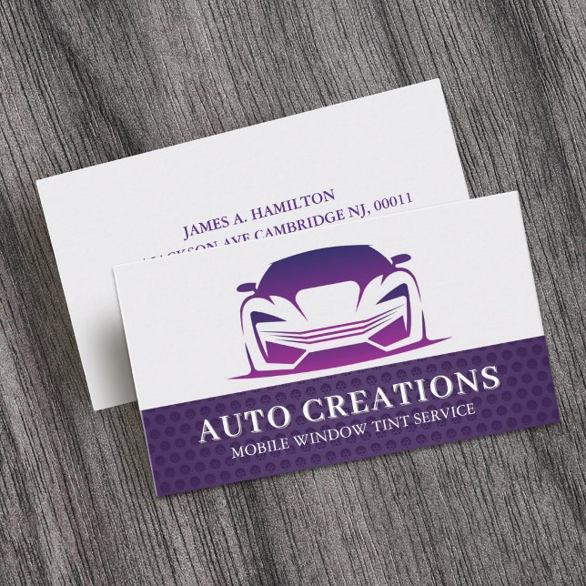 Car Auto Window Tinting Service Business Card (Creator Uploaded)