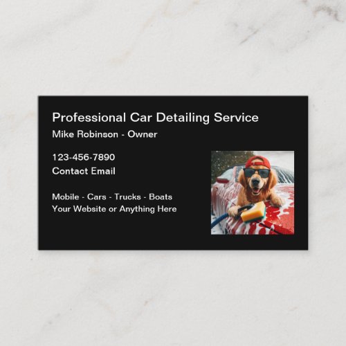 Car Automotive Detailing Fun Business Cards