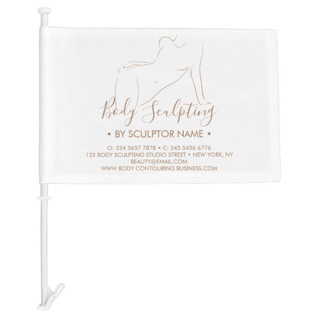 Car Body sculpting contouring spa Flag