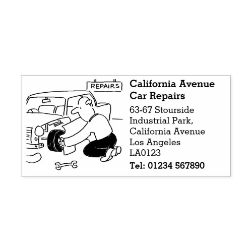 Car Bodyshop Vehicle Repairs Garage Business Self_inking Stamp