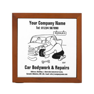 Car Bodywork and Repairs Design Desk Organizer