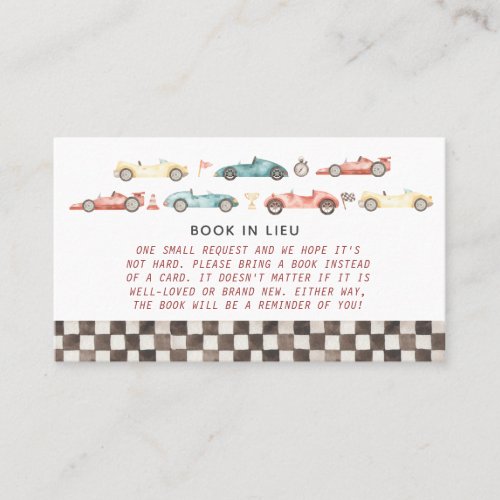 Car Book In lieu Business Card