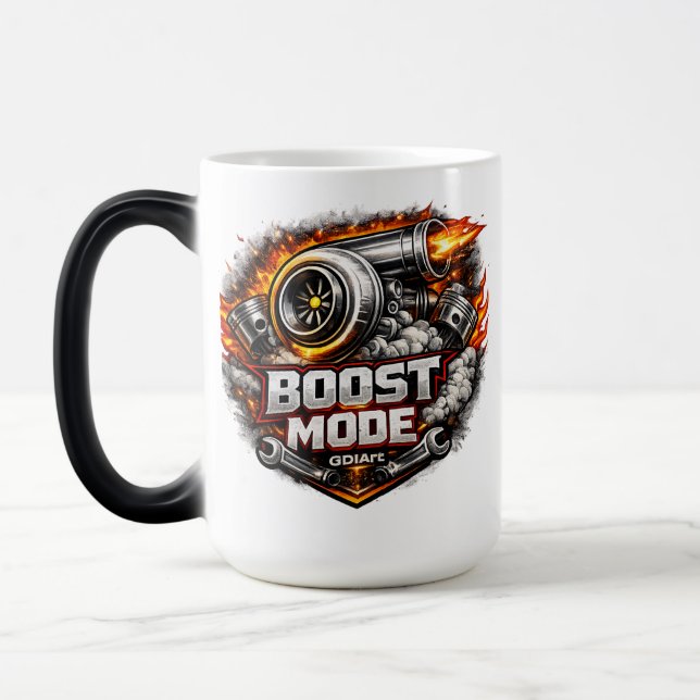 Car - BOOST MODE - GDIArt Design Color Morph Mug (Left)