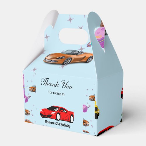 Car boy  Birtday party Favor Boxes