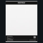 Car Business Blue Letterhead<br><div class="desc">Car Business Blue features a white stylized typography of the business name while at bottom are all details of the business on blue strip background plus a QR code to keep up with the marketing trend nowadays.</div>