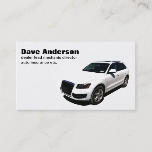 car business card