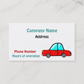 Car Business Card by TheCardStore at Zazzle
