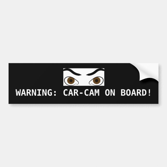 CAR-CAM ON BOARD BUMPER STICKER "GREAT" (Front)