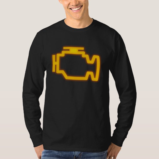 Car Check Engine Light T-Shirt (Front)