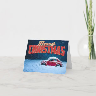 Car Christmas Holiday Card