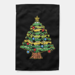 Car Christmas Tree Xmas Merry Christmas Car Garden Flag