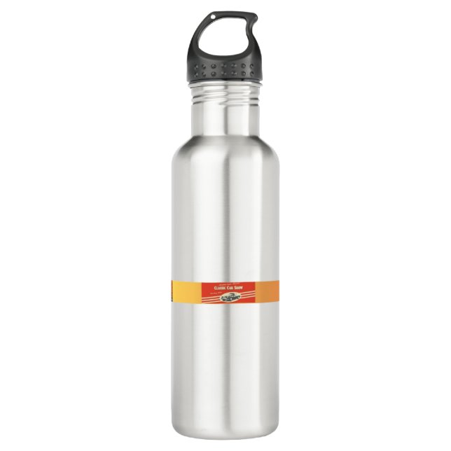 CAR CLASSIC  STAINLESS STEEL WATER BOTTLE (Front)