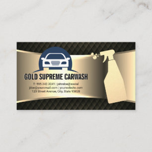 Car Cleaning Auto Services Business Card