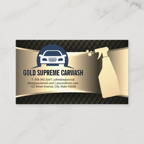 Car Cleaning  Auto Services Business Card