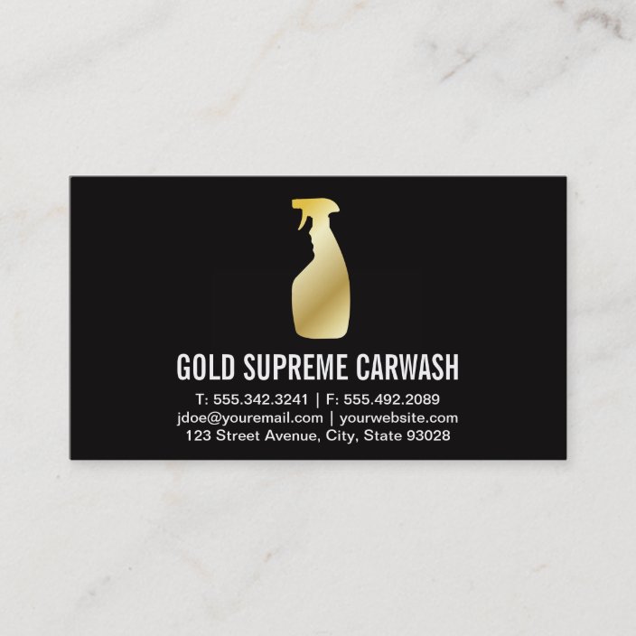 Car Cleaning Business Card
