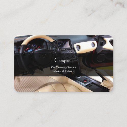 Car Cleaning Service Business Card