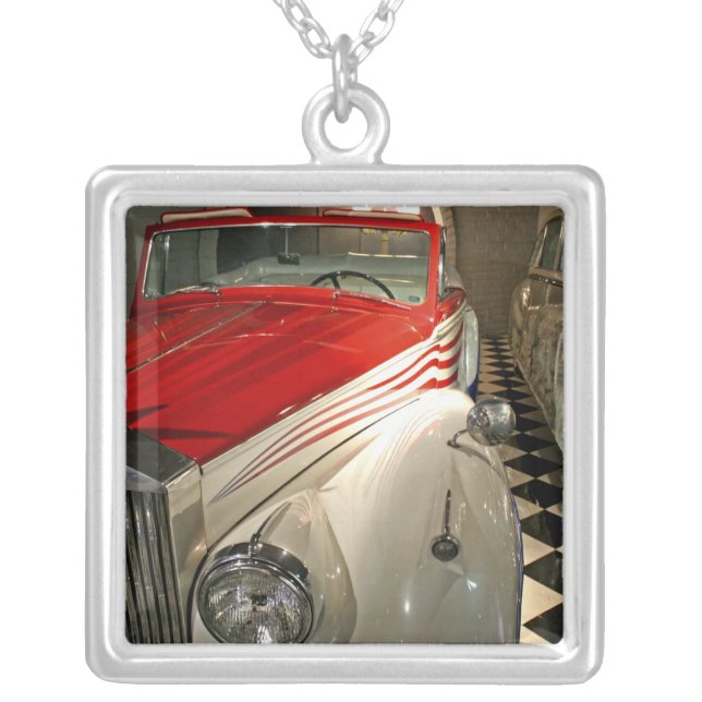 Car collection in The Liberace Foundation and Silver Plated Necklace (Front)