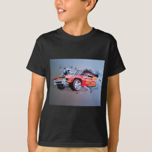 Car Crashing Through Wall T-Shirt