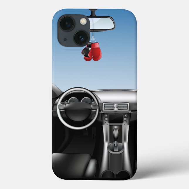Car Dashboard Boxing Gloves Case-Mate iPhone Case (Back)