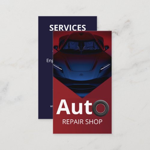 Car Dealer Auto Repair Professional Automotive  Business Card