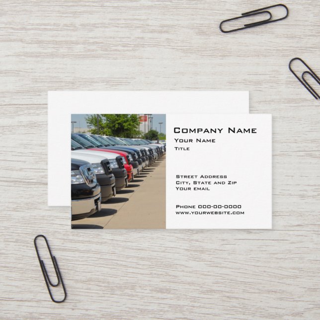 Car Dealer Business card (Front/Back In Situ)