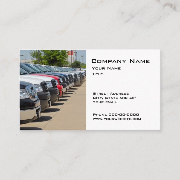 Car Dealer Business card Zazzle
