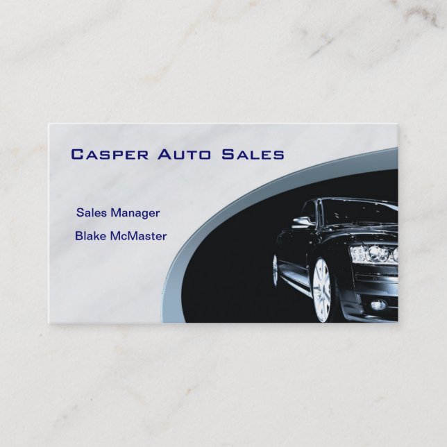 Car Dealer Business Card (Front)