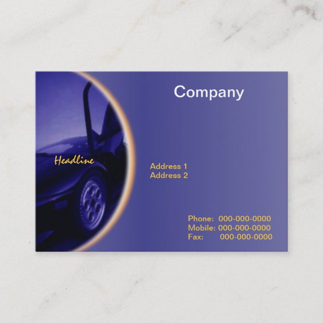 Car Dealer Business Card (Front)