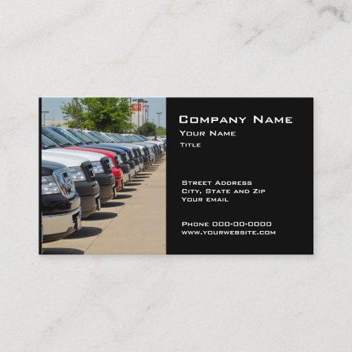 Customizable Car Dealer Business card