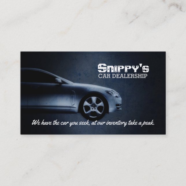 Car Dealer Business Cards (Front)
