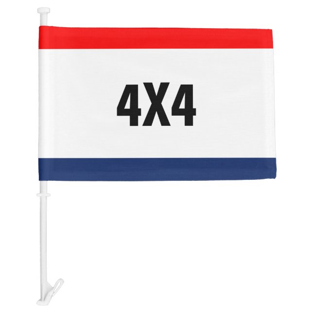 Car Dealership 4X4 Promotion Customizable Flag (Front)