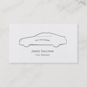 Car Dealership And Leasing Business Card by DigitalDreambuilder at Zazzle