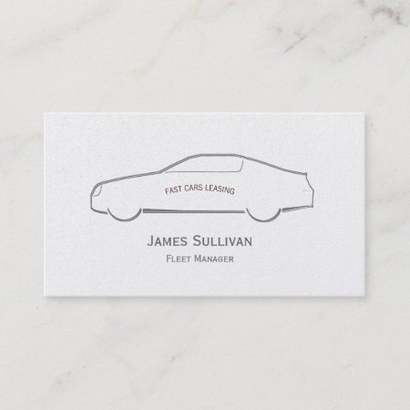 Car Dealership And Leasing Business Card