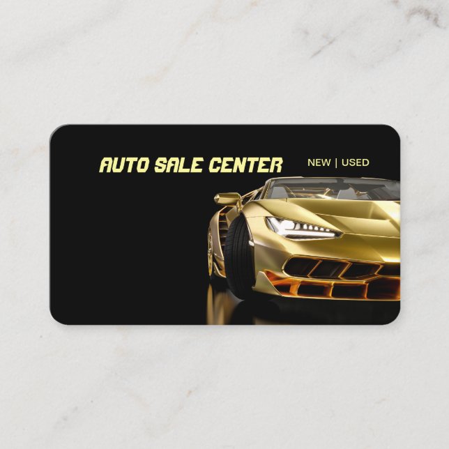 Car Dealership & Auto Sales Associate  Business Card (Front)